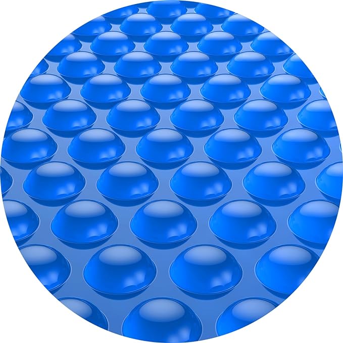 18 Foot Round Solar Pool Cover - 16-mil Blue, Heavy Duty Insulating Blanket For Above/In-Ground Pools
